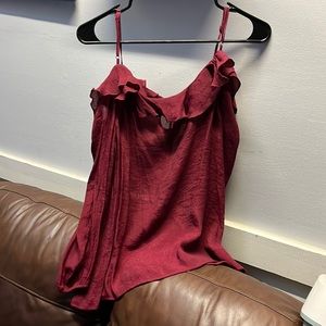 Cranberry off the shoulder long sleeve size L Active USA brand